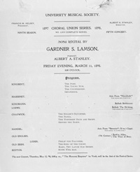 Program Book for 03-11-1898