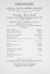 Program Book for 04-09-1907