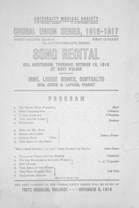 Program Book for 10-12-1916
