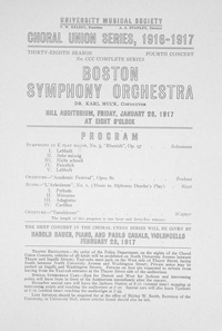 Program Book for 01-26-1917