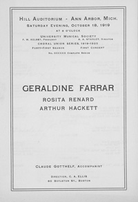 Program Book for 10-18-1919