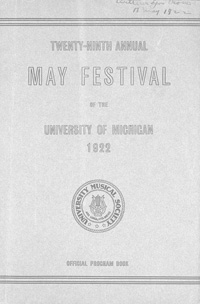 Program Book for 05-20-1922