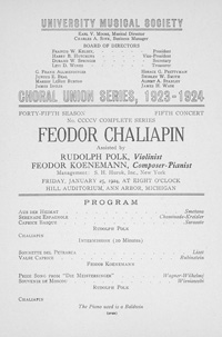 Program Book for 01-25-1924