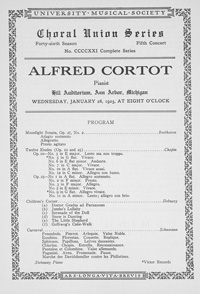 Program Book for 01-28-1925
