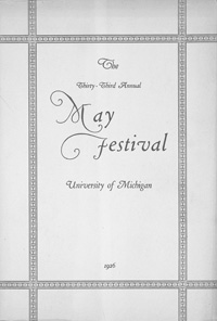 Program Book for 05-22-1926