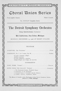 Program Book for 12-13-1926