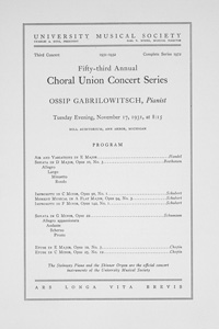 Program Book for 11-17-1931