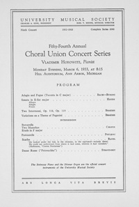 Program Book for 03-06-1933