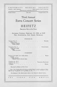 Program Book for 02-19-1949
