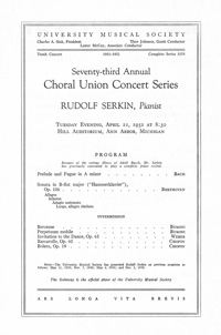 Program Book for 04-22-1952