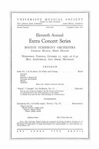 Program Book for 10-17-1956