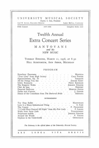 Program Book for 03-11-1958