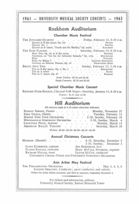 Program Book for 11-21-1961