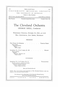 Program Book for 10-20-1965