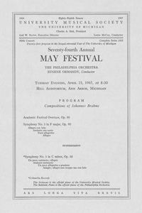 Program Book for 04-25-1967