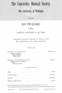 Program Book for 01-24-1973