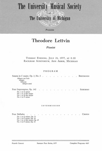 Program Book for 07-26-1977
