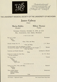 Program Book for 10-25-1979