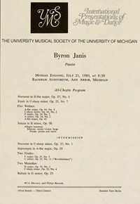 Program Book for 07-21-1980