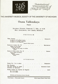 Program Book for 02-07-1981