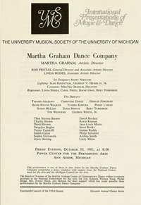 Program Book for 10-30-1981