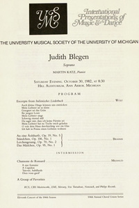 Program Book for 10-30-1982