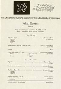 Program Book for 11-07-1982