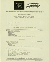 Program Book for 03-11-1984