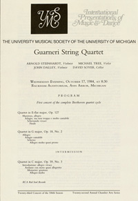 Program Book for 10-17-1984