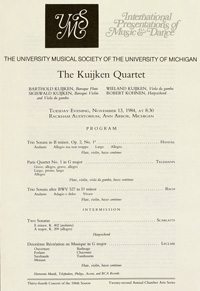 Program Book for 11-13-1984