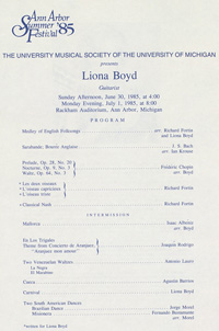 Program Book for 06-30-1985