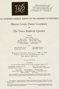 Program Book for 02-05-1986