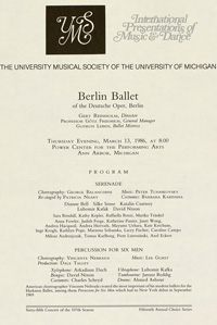 Program Book for 03-13-1986