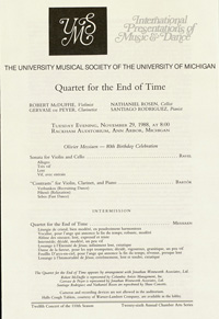 Program Book for 11-29-1988