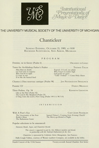 Program Book for 10-15-1989