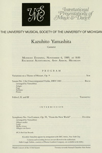 Program Book for 11-06-1989