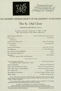 Program Book for 02-03-1990