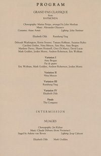Program Book for 11-19-1990