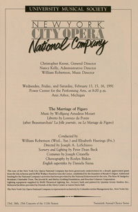 Program Book for 02-13-1991