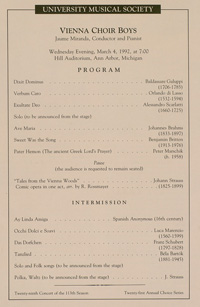 Program Book for 03-04-1992