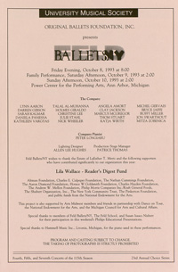 Program Book for 10-10-1993