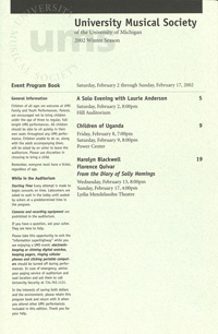 Program Book for 02-08-2002