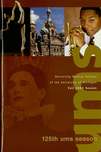 Program Book for 11-18-2003