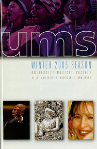 Program Book for 01-30-2005