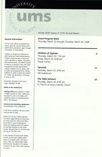 Program Book for 03-23-2006
