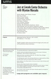 Program Book for 02-04-2011