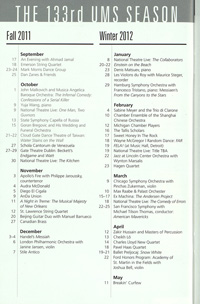 Program Book for 11-03-2011