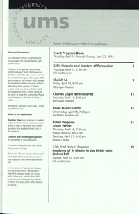 Program Book for 04-21-2012