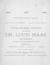 Program Book for 04-19-1883
