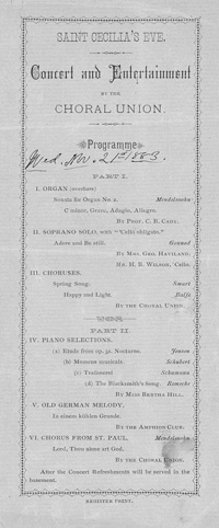 Program Book for 03-21-1883